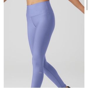 alo yoga high waist airlift leggings in infinity blue